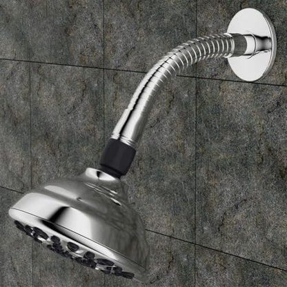 Adjustable Shower Arm Extension Stainless Steel Swivel Adapter for Rain Head - Chrome Finish 1/2 Inch IPS Thread Bathroom Upgrade