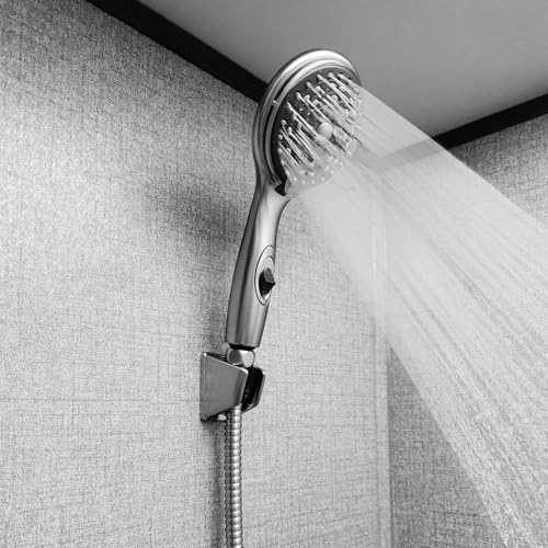 Dura Faucet DF-SA432-CP RV Handheld Shower Wand (Chrome) | RV handheld shower wand with water-saving control. Fits standard RV shower hoses. Chrome finish. - color: Chrome Polished, size: Shower Wand