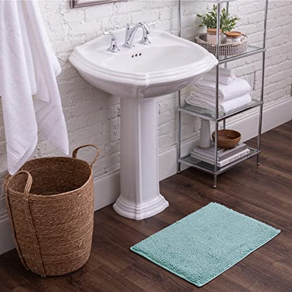 Mohawk Home Classic Cotton Ii Glacier 2' x 5' Bath Mat - color: Aqua Blue, size: 2' x 5' (Rectangular)