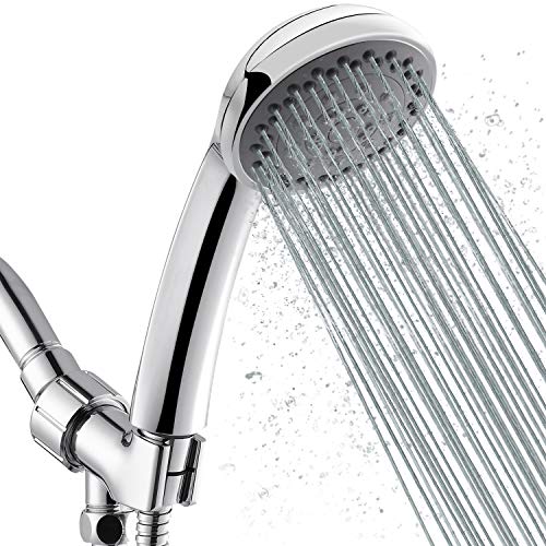 Shower Head with Handheld, Long Hose 4.9 Ft, 5 Spray Modes | High-Pressure Shower Wand, Detachable Sprayer Attachment for Bathing, Bathroom Cleaning & Pet Washing, Easy Install