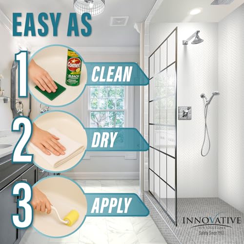 Tub Guard Anti Slip Bath Tub Grip - Clear Non Slip Coating for Showers, 2 oz - color: Clear, size: 2 Ounces