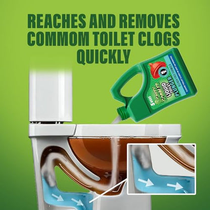 Green Gobbler Liquid Toilet Plunger | Clog Remover | Safe for Toilets and Septic | No Plunger Needed | 5 Uses - size: 60 Fl Oz (Pack of 1)