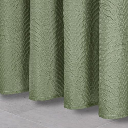 36x72 Small Stall Shower Curtain, Ombre Sage Green Embossed Half Bath Curtain - color: Ombresagegreen, size: 36"W x 72"L (Pack of 1)