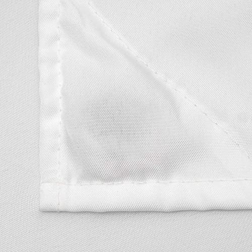 N&Y HOME Fabric Snap in Shower Curtain Liner Replacement White, 35x54 | for 36x72 Hotel Style Stall Shower Curtain, With Magnets, Removable & Detachable, Washable, Water Repellent - color: White, size: 35"W x 54"L (Pack of 1)