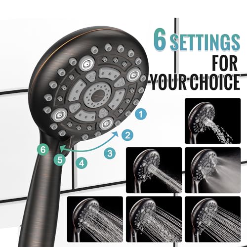SR SUN RISE Shower Faucet - Multifunctional High Pressure Shower Head System with Handheld Shower Head Fixtures - Valve Included (Oil Rubbed Bronze, 10 inch) - color: Oil Rubbed Bronze, size: 10 Inch