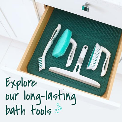 Scotch-Brite All Purpose Brush – Durable Bristles for Tile Floors, Walls, Shower Doors, Tubs & Bathroom Fixtures, Ergonomic Non-Slip Handle, Multi-Surface Cleaning Tool, Easy to Rinse & Store, 1 Count