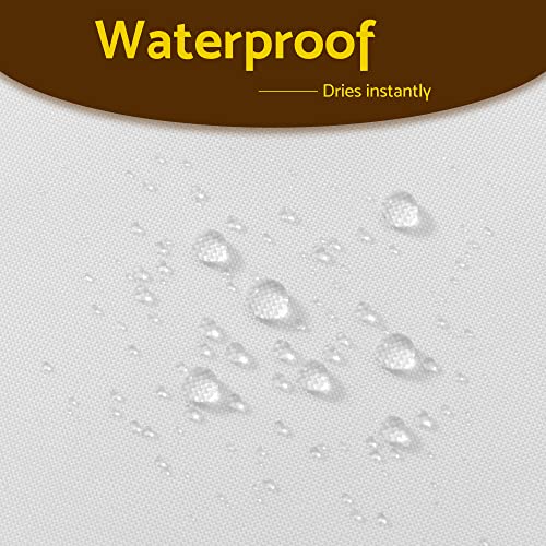 Barossa Design 70x54 Snap-in Shower Curtain Replacement Liner White | 2 Bottom Magnets, Fabric, Removable, Water Repellent, Machine Washable, Hotel Style, 70" W x 54" H Inner Liner - color: White, size: 70"W x 54"L (Pack of 1)