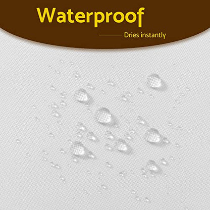 Barossa Design 70x54 Snap-in Shower Curtain Replacement Liner White | 2 Bottom Magnets, Fabric, Removable, Water Repellent, Machine Washable, Hotel Style, 70" W x 54" H Inner Liner - color: White, size: 70"W x 54"L (Pack of 1)