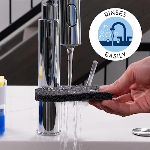 S&T INC. BPA-Free Soap Savers for Kitchen and Bathroom, 2.9 Inch x 4.4 Inch, Dark Grey, 6 Pack - color: Grey, size: 6 Pack