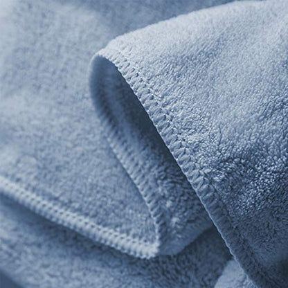 Xinrjojo 4 Piece Quick-Dry Microfiber Towel Sets, Super Soft and Absorbent Bathroom Hotel Gym Great Shower Towels - Navy - color: Navy