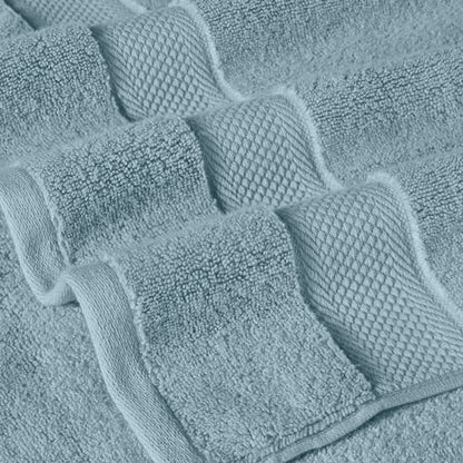 Modern Threads Luxury 6-Piece Quick-Dry Towel Set – Plush & Ultra-Absorbent for Spa-Like Experience, Sea - color: Sea