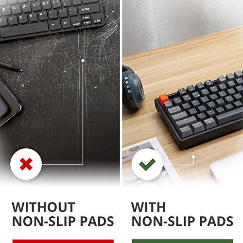 X-Protector Rubber Strip - 8 PC Non Slip Pads - Black Universal Grip Strips | Self-Adhesive Rubber Sticky Pads - Premium Feet for Keyboard, Appliances - Featuring an Amazing Super Sticky Gripping Pad - size: 8 PCS 1 x 4 inch (Black Rubber)