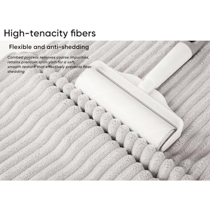 Luxury 2-Piece Quick-Dry Bath Towel Set 27.5X 55 Inches – Ultra Soft Microfiber for Bathroom, Bar, Pool, Gym & Travel – Elegant Twill Design - color: 2lightgrey