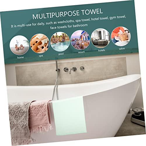 3pcs Absorbent Cotton Waffle Towels Lightweight Face and Bath Towels for Bathroom Spa Gym Quick Dry