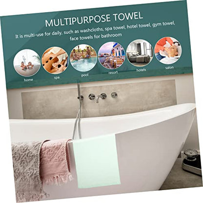 3pcs Absorbent Cotton Waffle Towels Lightweight Face and Bath Towels for Bathroom Spa Gym Quick Dry