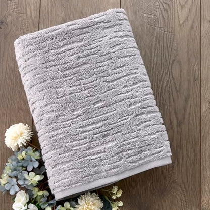 SKL Home CloudSoft Cotton Luxury 4 Pc Bath Towel Set, Gray - color: Gray, style: Bath Towels (Set of 4)