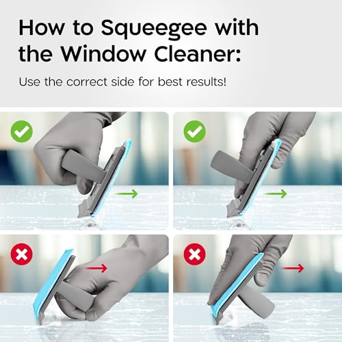 Tyroler Duschabzieher breit 25 cm | 2 Mikrofaser Scheuer- & Poliertücher | 2 Microfiber Scrub & Polish Cloths | Squeegee for Shower Glass, Tiles, Wall & Mirror | Ideal Window Squeegee for Home | Wiper