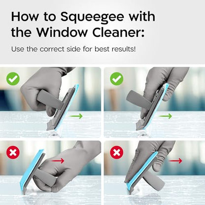 Tyroler Duschabzieher breit 25 cm | 2 Mikrofaser Scheuer- & Poliertücher | 2 Microfiber Scrub & Polish Cloths | Squeegee for Shower Glass, Tiles, Wall & Mirror | Ideal Window Squeegee for Home | Wiper