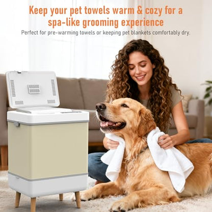 Towel Warmer for Bathroom, Home Spa & Outdoor, 35L Large Foldable Hot Towel Warmer Bucket, Fast Heating Towel Dryer & Heater, ETL Certified, House Warming Gifts New Home, Parents & Baby