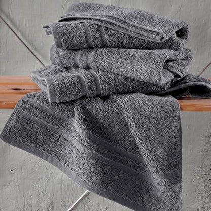 Hawmam Linen Cool Grey Hand Towels 4-Pack - 16x29 Turkish Cotton Premium Quality Soft - Small Towels for Bathroom - color: Cool Grey, size: 16 in x 29 in Hand Towel 4 Pack