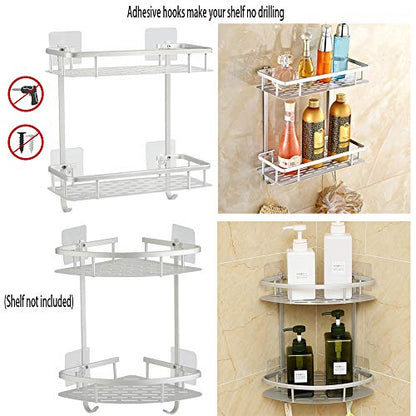 Hawsam 8PCS Clear Adhesive Sticky Wall Hooks,No Drilling Strong Waterproof Sticker Hanger for Kitchen, Shower and Bathroom 20kg/44lb. (Max Loading) | No Drilling Strong Adhesive Waterproof Design Clear Hooks Set for Kitchen,Shower and Bathroom 20kg/44lb