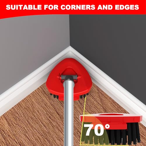 Small 2 Pack Scrub Brush Head ONLY for O Cedar RinseClean 2-Tank Spin Mop, Replacement Head Scrubber Brush,NOT for EasyWring 1-Tank System - color: Small 2 Pack