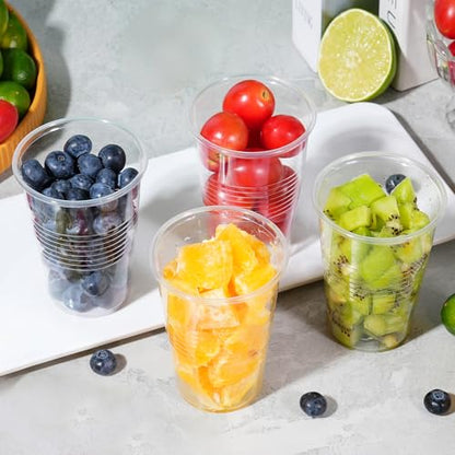 SIUQ 2000 Pack 9 oz Clear Plastic Cups, Bulk Disposable Water Cups 9 Ounce | Perfect For Parties, Picnics, BBQs, Weddings, Travel, Holidays. Use For Water, Juice, Soda, Coffee, Tea, Cocktails - style: 9 oz-2000pack