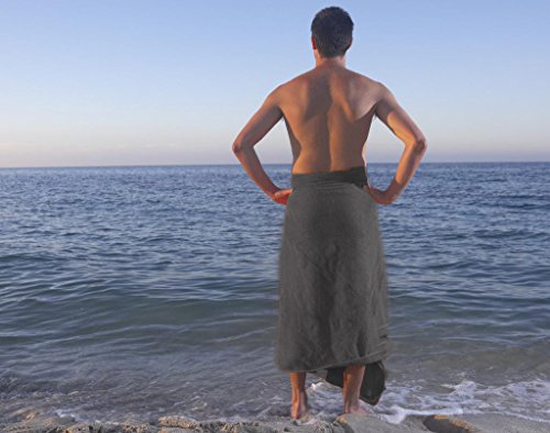 MYLSMPLE Microfiber Luxury Grey Bath Towel Extra Large Bath Sheet Beach Towel (36 Inch X 72 Inch, Grey) - color: Grey