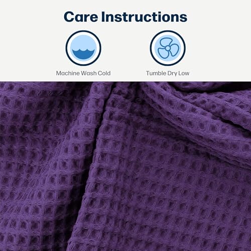 Stoneberry Home® 6-Piece Waffle Towel Set Cotton Wine Berry - color: Wine Berry