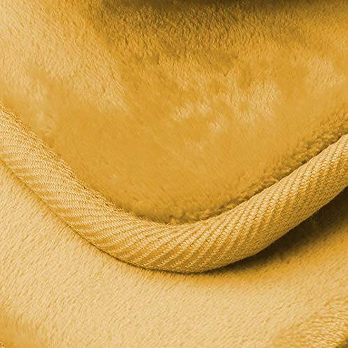 Clara Clark Bathroom Rug Set, 3 Piece Velvet Memory Foam Bath Mats with Non-Slip PVC Backing, Gold - color: Camel Gold