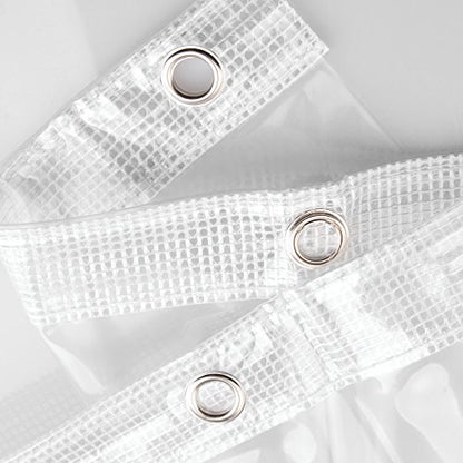 iDesign Waterproof Shower Curtain Liner, Clear | 12 Metal Grommets