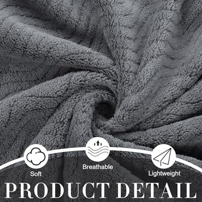 SmoothNovelty 2 Pcs Oversized Bath Towels 40 x 80 Inch, Extra Large Bath Sheets Microfiber Lightweight & Quick Dry, Jumbo Shower Towels for Adults Beach, Gym, Pool, Spa, Travel (Dark Gray) - color: Dark Gray