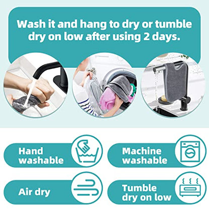 PoYang 4 Pack Faucet Mat for Kitchen Sink Splash Guard, Short 17.7x4.7 Inch | Super Absorbent Microfiber Faucet Mat, Catch Splashes and Drips, Machine Washable Sink Protectors for Kitchen, Bathroom & RV - size: 17.7" x 4.7"