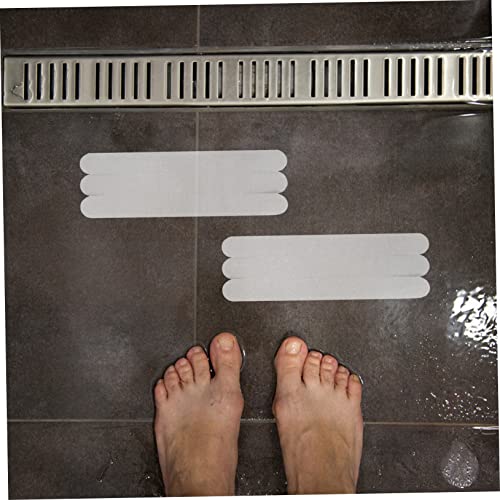 12pcs Transparent Slip Bath Safety Strips Non Slip Stickers for Bathtubs Showers Stairs Floors - size: 12 pcs