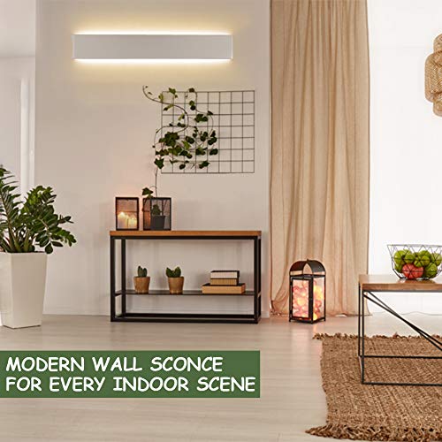Aipsun 30W/32.6 inch Modern LED Vanity Light for Bathroom Light Fixture Up and Down Wall Light(Warm White 3000K) - color: White, size: 32.6 inch, style: 3000K