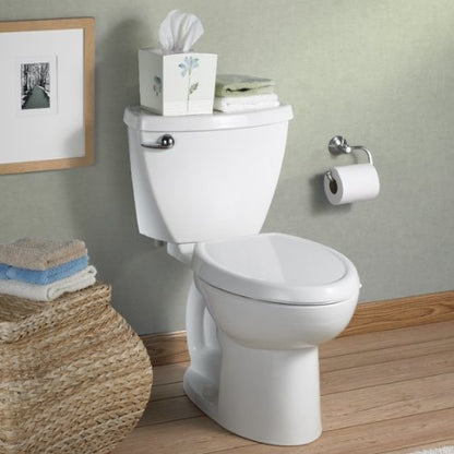 American Standard 5345.110.222 Cadet-3 Round Front Slow Close Toilet Seat with EverClean Surface, Linen