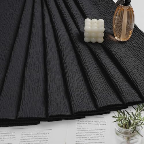 Aiyufeng 3D Textured Black Small Shower Curtain for Bathroom, Fabric Shower Curtain Heavy Duty Cloth, Stall Size Narrow Bathroom Curtains, Machine Washable, 36x72 Inches - color: Black, size: 36"W x 72"L (Pack of 1)