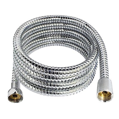 Stainless Steel Flexible Shower Hose Long Bathroom Shower Water Hose Extension Plumbing (Color : Silver, Size : 3m) - size: 3m