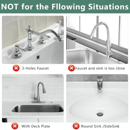 NiuYichee Water Absorbent Faucet Mat for Kitchen Sink,Stone Drying Sink Mat | Absorbing Stone Tray for Bathroom Counter, Diatomite Coaster, Sink Splash Guard/ Sink Protectors, Fast-dry, Prevent Moisture