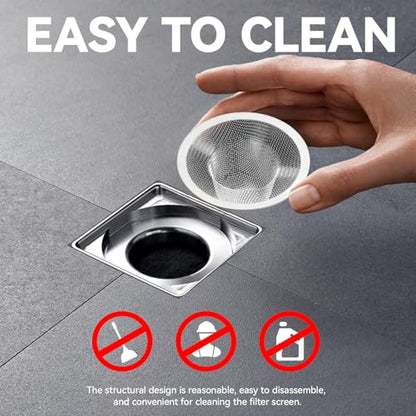 4.5" Top / 2.5" and 2.125" Top / 1" Basket Drain Strainer | 4Pcs Sink Drain Hair Catcher, Bathroom Sink Drain Strainer - size: 4Pcs All