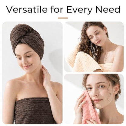 ZVH Hand Towels for Bathroom 6pcs 14X29.5inch,Quick Dry Microfiber,Super Soft,Hand Towels with Hanging Loops for Spa,Kitchen,Hotel (Pink+Beige+Brown, Set of 6) - color: Pink+beige+brown