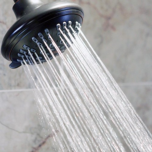 6 Function Luxury Shower Head - 2.5 GPM - Oil-Rubbed Bronze | High Pressure Boosting, Adjustable, Wall Mount, Bathroom Showerhead With Anti-Clog Nozzles, Best For Low Flow Showers - color: Oil Rubbed Bronze, size: 2.5 GPM