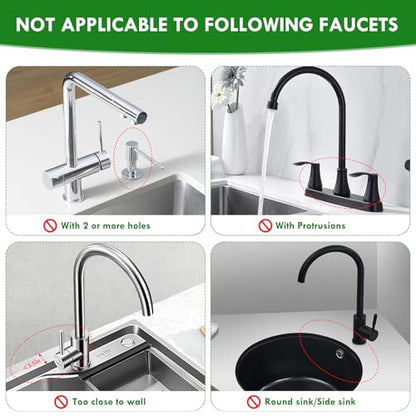 17” x 5.5” Silicone Faucet Handle Drip Catcher Tray Mat, Silicone Faucet Mat Dish Soap Sponge Holder for Kitchen Sink, Drying Mat for Kitchen Counter Bathroom Kitchen Sink Splash Guard - Grey - size: 17” Grey