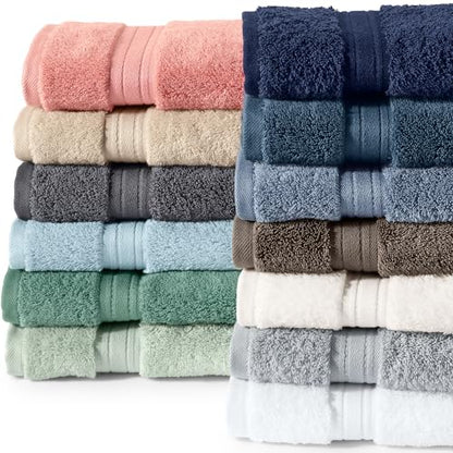 Lands' End Supima Cotton 6 Piece Bath Towel Set Towel Set, 6 Piece Deep Sea Navy - color: Deep Sea Navy, size: Towel Set, 6 Piece