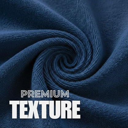 Set of 6 Luxurious Hand Towels for Bathroom, 16x28 inches, 100% Cotton, Ultra-Soft, Absorbent & Durable, 600GSM Bathroom Hand Towel - Ideal for Gym, Bath, Spa Use (Navy, 6 Pack) - color: Navy