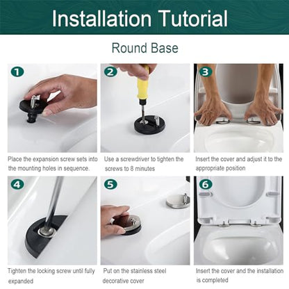 Soft Close Quick Release Toilet Seat - 360° Adjustable Stainless Hinges,V Shape Cover for Easy Cleaning Simple Top Fixing - color: 01a