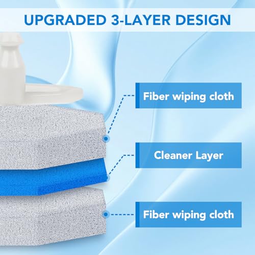 Disposable Toilet Wand Refills for Clorox, 50 Count - Compatible with Clorox Toilet Wand for Bathroom Cleaning