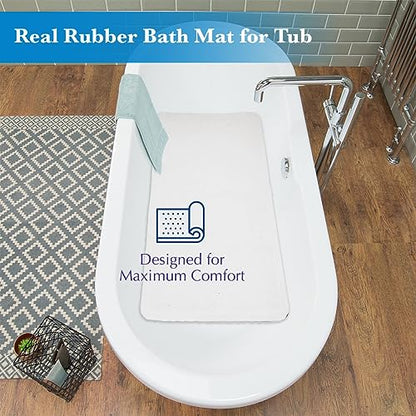 Epica Bathtub Mat Non Slip, Rubber Bath Mat for Kids, Baby, Pet, 16 x 28