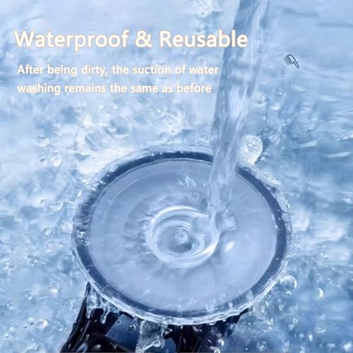 Resdenio Shower Head Holder - Strong Suction Cup No Drilling Showerhead Bracket Waterproof Handheld Shower Holder, Adjustable Wand Holder for RV, Kids, Bathroom (Silver) - color: Silver