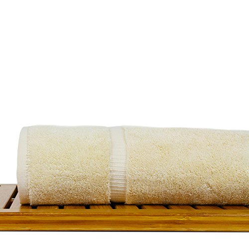 Luxury Hotel & Spa Ultra Soft Bath Towels 100% Turkish Cotton - Driftwood - Set of 4 - color: Beige, size: Bath Towel - Set of 4